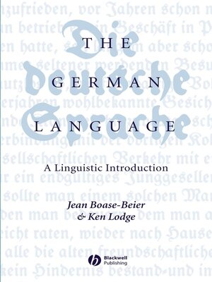 cover image of The German Language